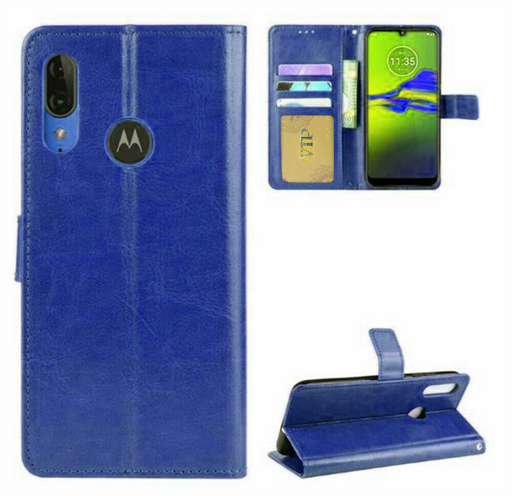 Leather Folio Wallet Case for Motorola Moto E6 Leather Folio Wallet Case for Motorola Moto E6